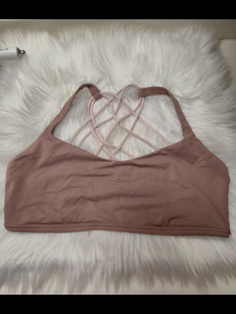 lululemon athletica Mauve Strappy Back Sports Bra